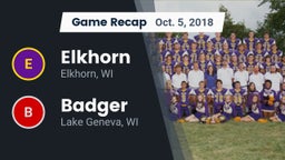 Recap: Elkhorn  vs. Badger  2018