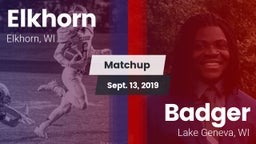 Matchup: Elkhorn vs. Badger  2019