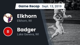 Recap: Elkhorn  vs. Badger  2019
