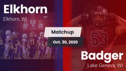 Matchup: Elkhorn vs. Badger  2020