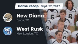 Recap: New Diana  vs. West Rusk  2017