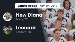 Recap: New Diana  vs. Leonard  2017