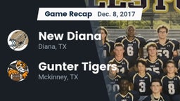 Recap: New Diana  vs. Gunter Tigers 2017