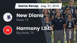 Recap: New Diana  vs. Harmony I.S.D. 2018
