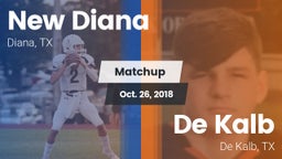 Matchup: New Diana vs. De Kalb  2018
