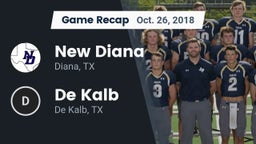 Recap: New Diana  vs. De Kalb  2018
