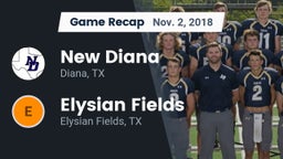 Recap: New Diana  vs. Elysian Fields  2018