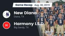 Recap: New Diana  vs. Harmony I.S.D. 2019