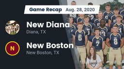 Recap: New Diana  vs. New Boston  2020
