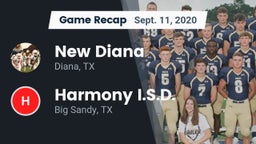 Recap: New Diana  vs. Harmony I.S.D. 2020