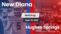 Matchup: New Diana vs. Hughes Springs  2020