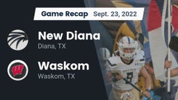 Recap: New Diana  vs. Waskom  2022