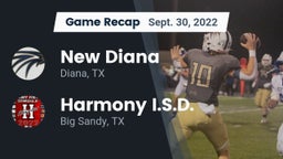 Recap: New Diana  vs. Harmony I.S.D. 2022