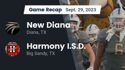 Recap: New Diana  vs. Harmony I.S.D. 2023