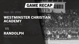 Recap: Westminster Christian Academy vs. Randolph  2016