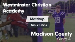 Matchup: Westminster Christia vs. Madison County  2016