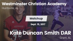 Matchup: Westminster Christia vs. Kate Duncan Smith DAR  2017
