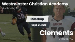 Matchup: Westminster Christia vs. Clements  2018