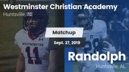 Matchup: Westminster Christia vs. Randolph  2019