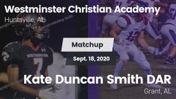 Matchup: Westminster Christia vs. Kate Duncan Smith DAR  2020