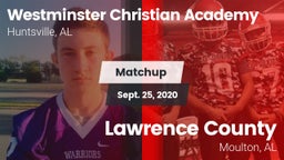 Matchup: Westminster Christia vs. Lawrence County  2020