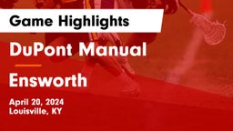 DuPont Manual  vs Ensworth  Game Highlights - April 20, 2024