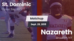 Matchup: St. Dominic vs. Nazareth  2018