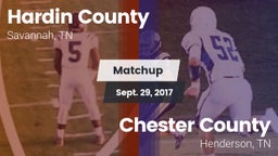 Matchup: Hardin County vs. Chester County  2017