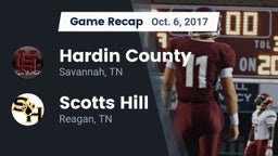 Recap: Hardin County  vs. Scotts Hill  2017