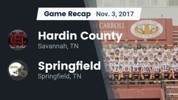 Recap: Hardin County  vs. Springfield  2017