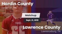 Matchup: Hardin County vs. Lawrence County  2018