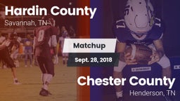 Matchup: Hardin County vs. Chester County  2018
