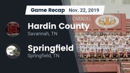 Recap: Hardin County  vs. Springfield  2019