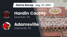 Recap: Hardin County  vs. Adamsville  2021