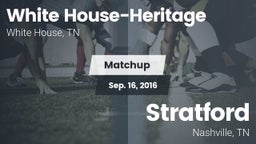 Matchup: White House-Heritage vs. Stratford  2016