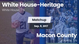 Matchup: White House-Heritage vs. Macon County  2017