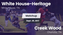 Matchup: White House-Heritage vs. Creek Wood  2017
