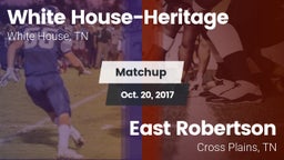 Matchup: White House-Heritage vs. East Robertson  2017