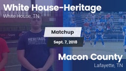 Matchup: White House-Heritage vs. Macon County  2018