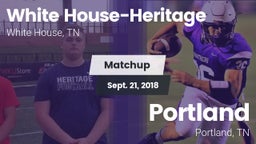 Matchup: White House-Heritage vs. Portland  2018