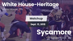 Matchup: White House-Heritage vs. Sycamore  2019