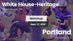 Matchup: White House-Heritage vs. Portland  2019