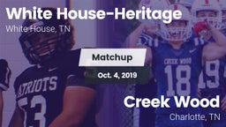 Matchup: White House-Heritage vs. Creek Wood  2019