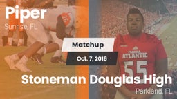 Matchup: Piper vs. Stoneman Douglas High 2016