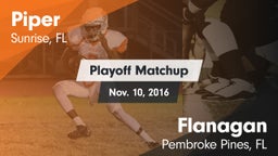 Matchup: Piper vs. Flanagan  2016