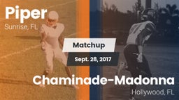Matchup: Piper vs. Chaminade-Madonna  2017