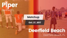 Matchup: Piper vs. Deerfield Beach  2017