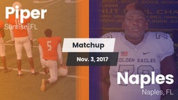 Matchup: Piper vs. Naples  2017