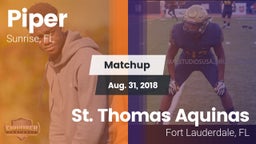 Matchup: Piper vs. St. Thomas Aquinas  2018