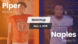 Matchup: Piper vs. Naples  2018